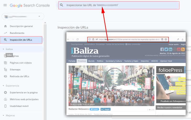 Indexar noticias directamente en google con folioepress