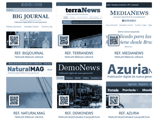 Elegir un diseño para tu periódico digital