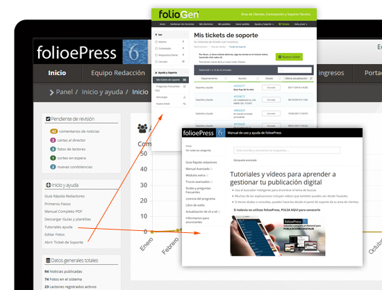 folioepress uso sencillo e intuitivo.